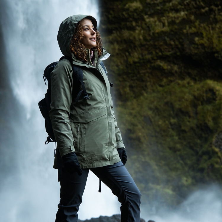 women's 3 in 1  waterproof jacket