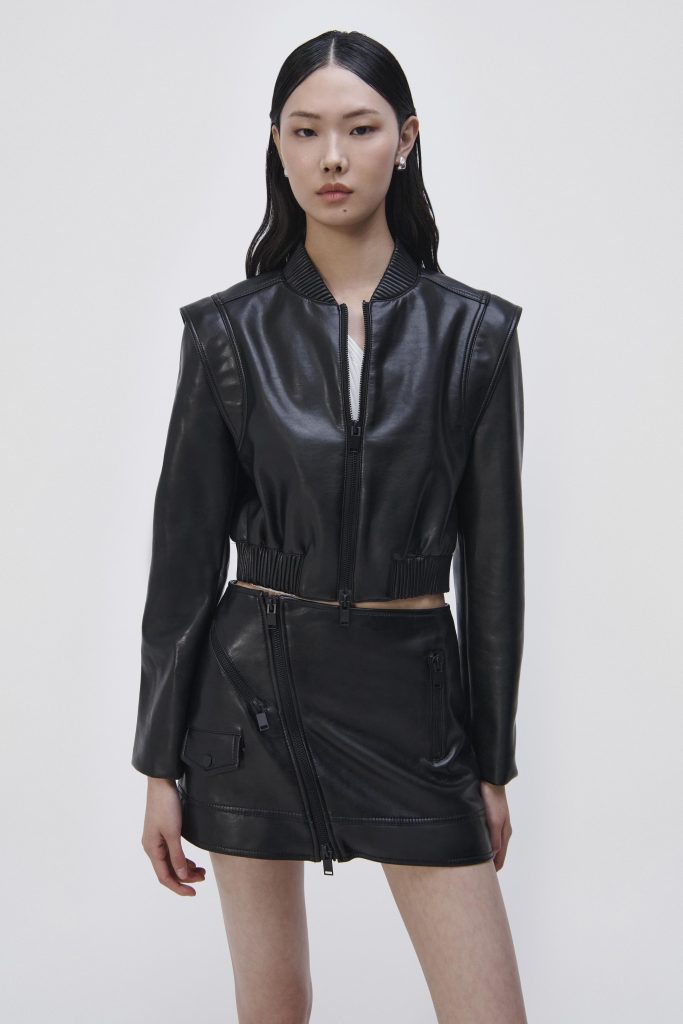 womens leather coat