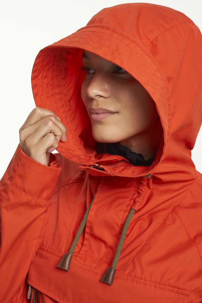 Women's anorak rain jacket
