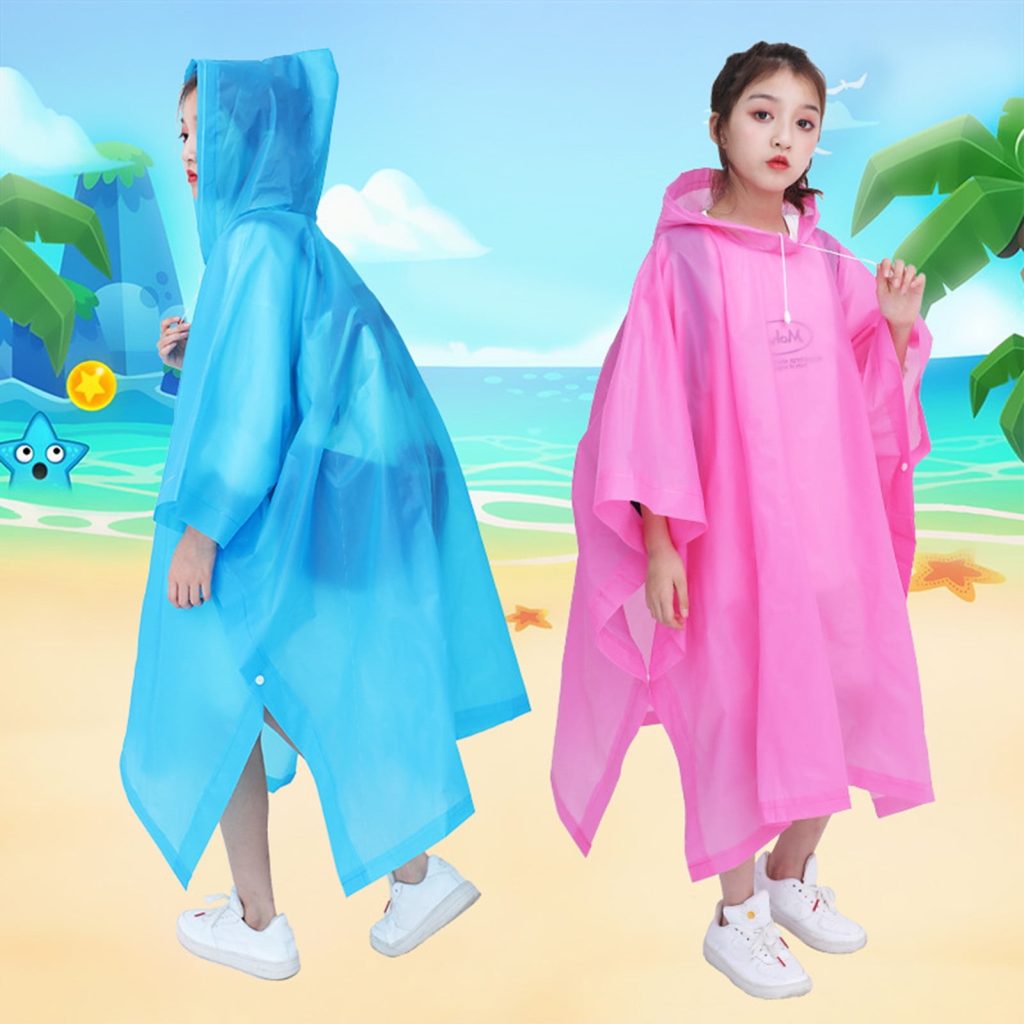 Kids rain poncho