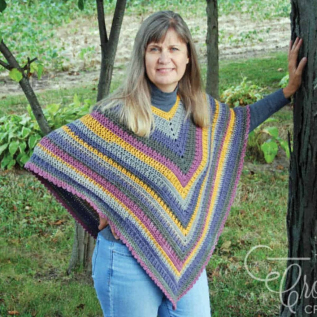 poncho crocheted