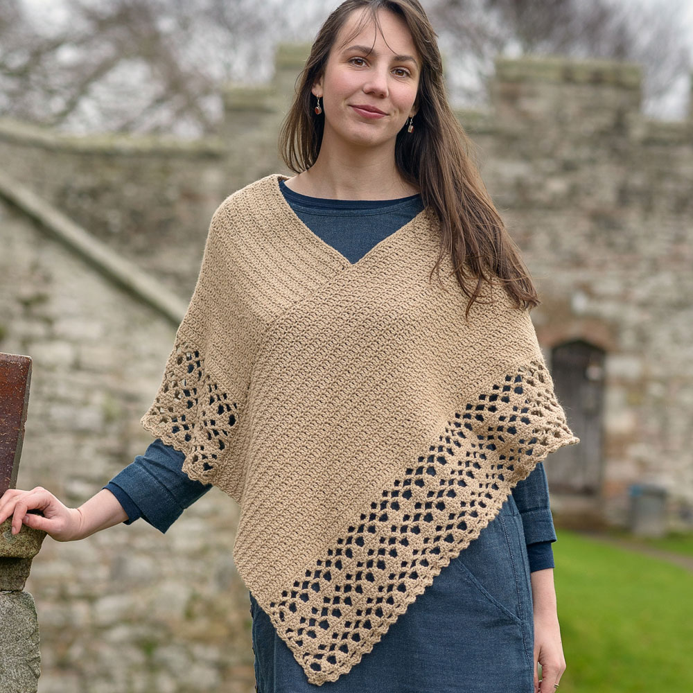 poncho crocheted