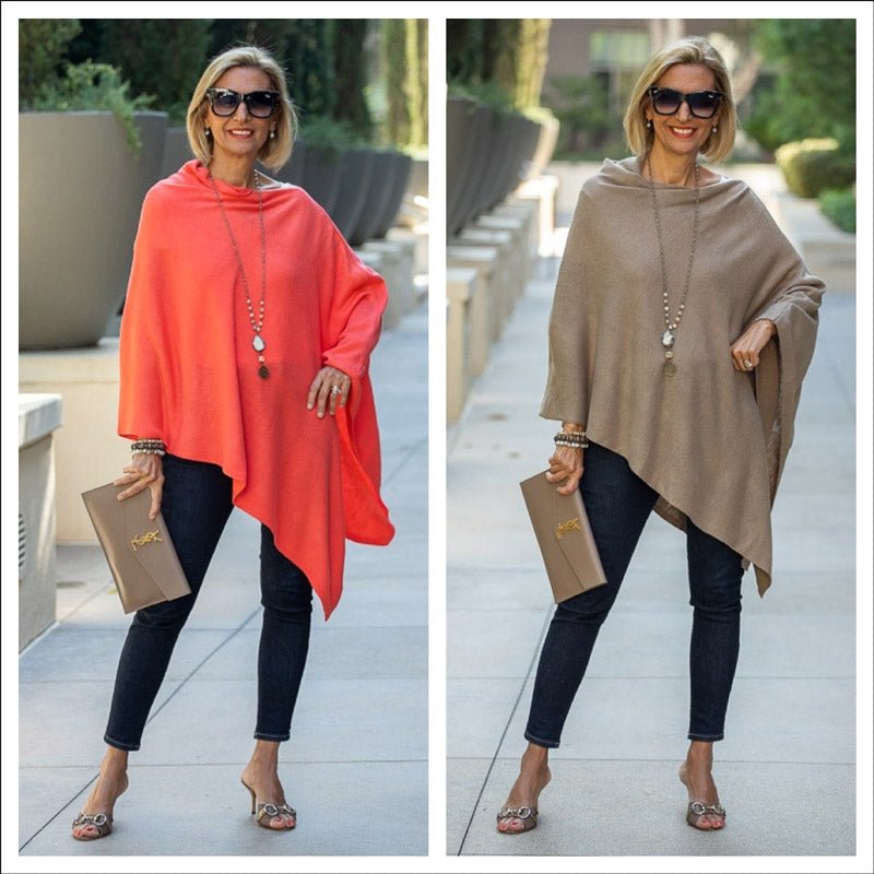 how to style a poncho