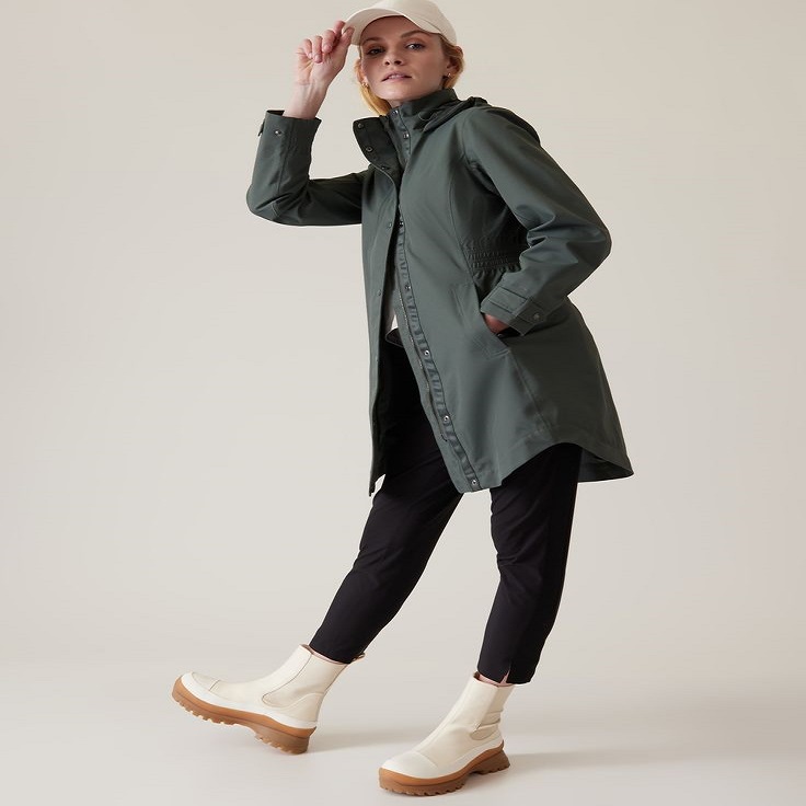 athleta trench coat