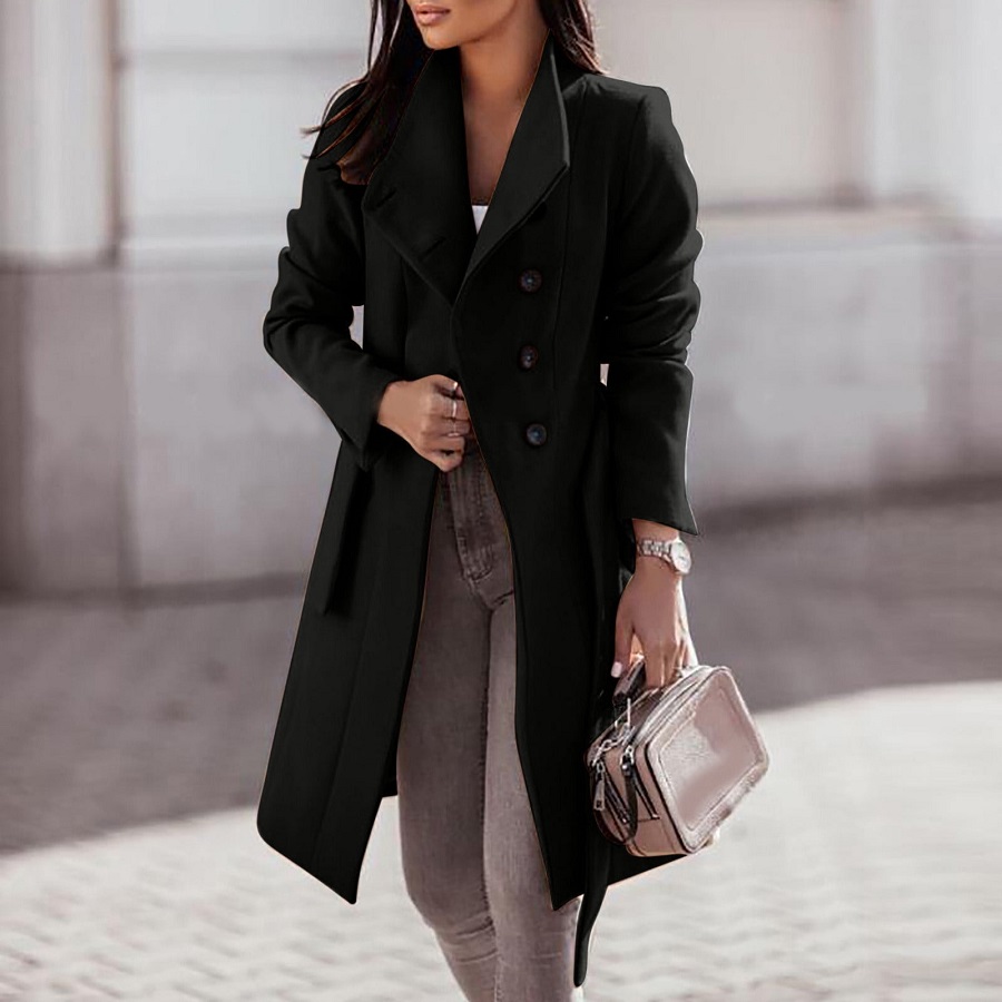 black long trench coat