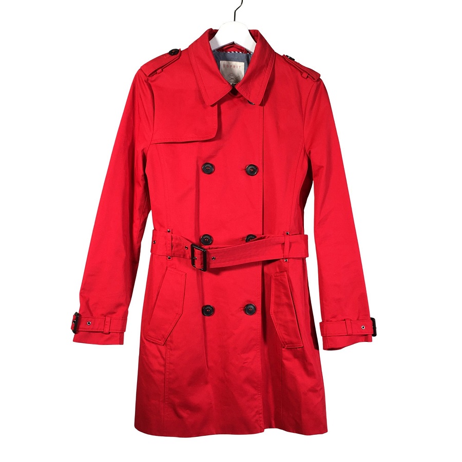 Red trench coat womens