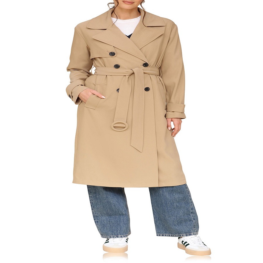 fitted trench coat