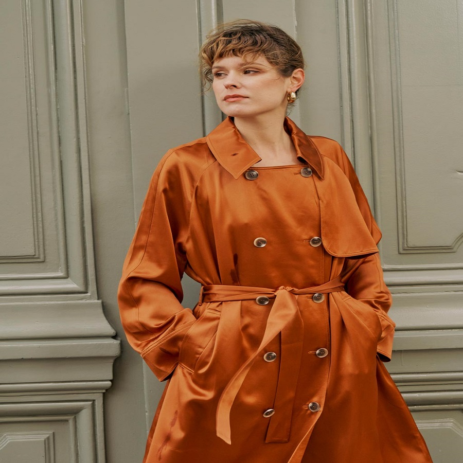 Orange trench coat: A Bold Fashion Statement for Spring