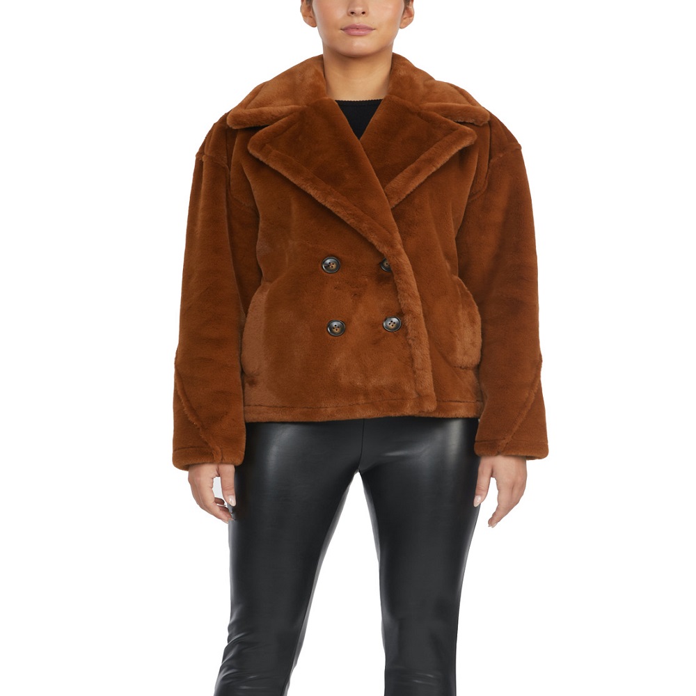 Faux fur coat