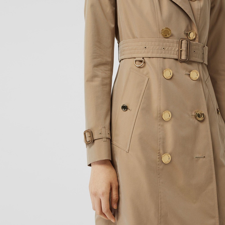 Gold trench coat: