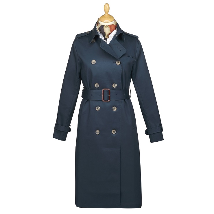 Belted trench coat