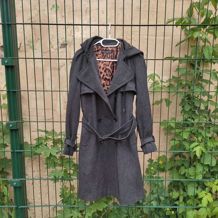 Cashmere trench coat