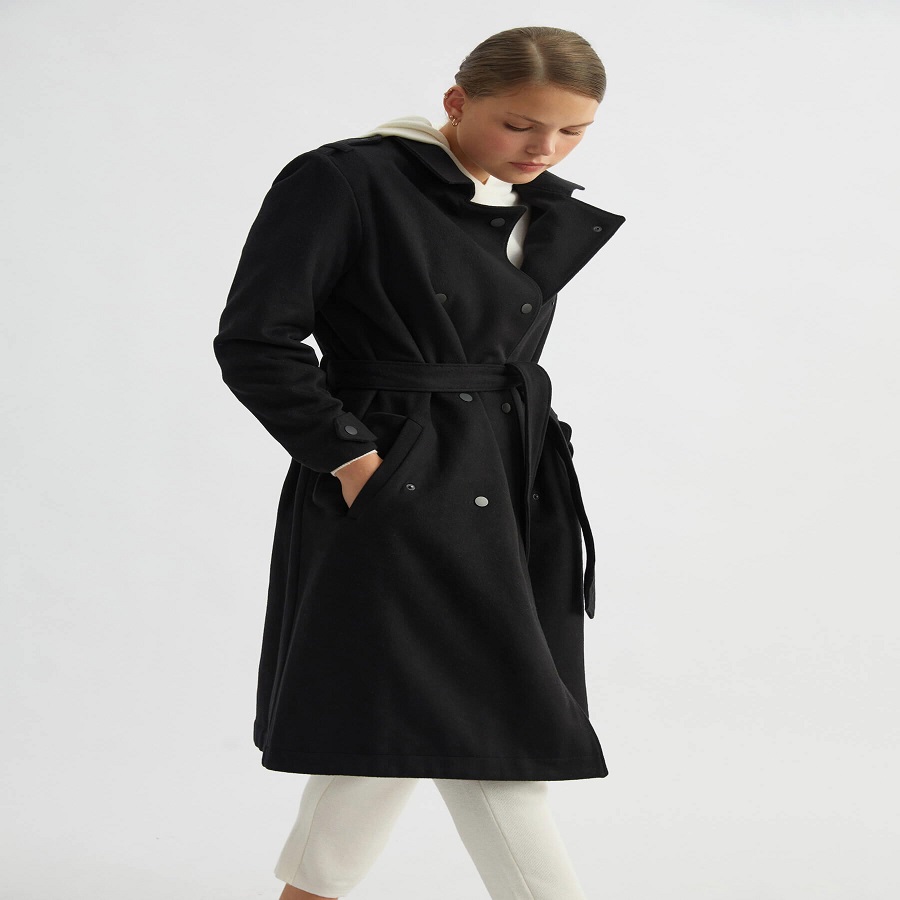 Trench coat wool