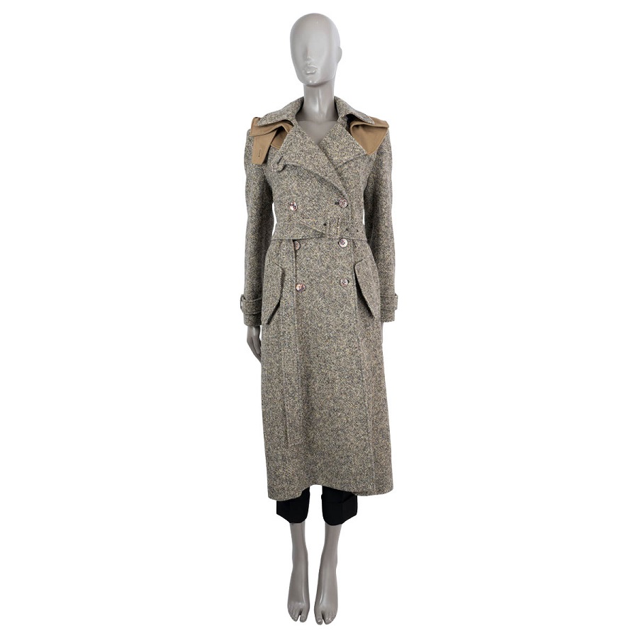 Tweed trench coat: