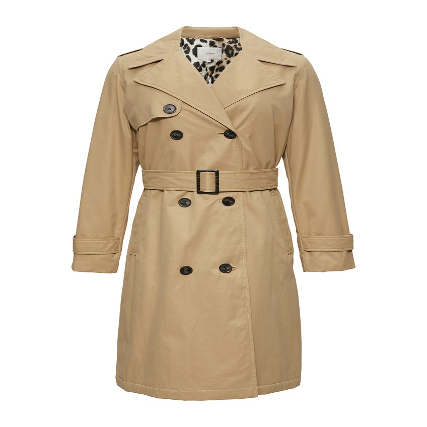 quilted trench coat