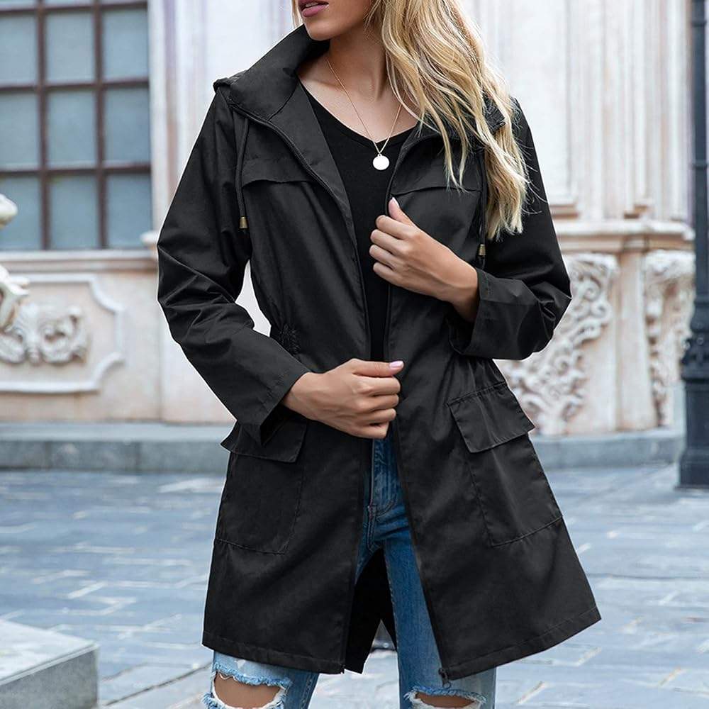 women's waterproof trench coat