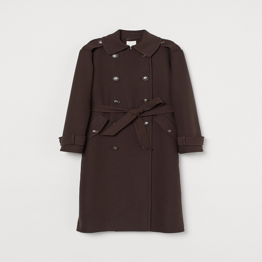 Chocolate brown trench coat