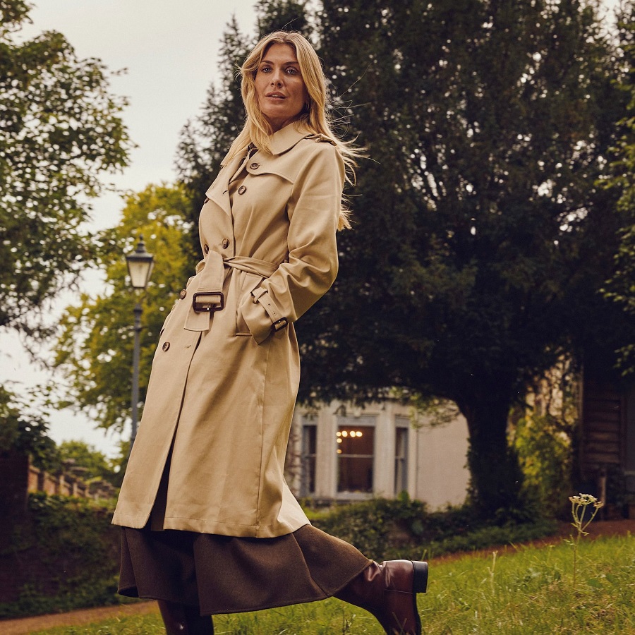 Fall trench coat