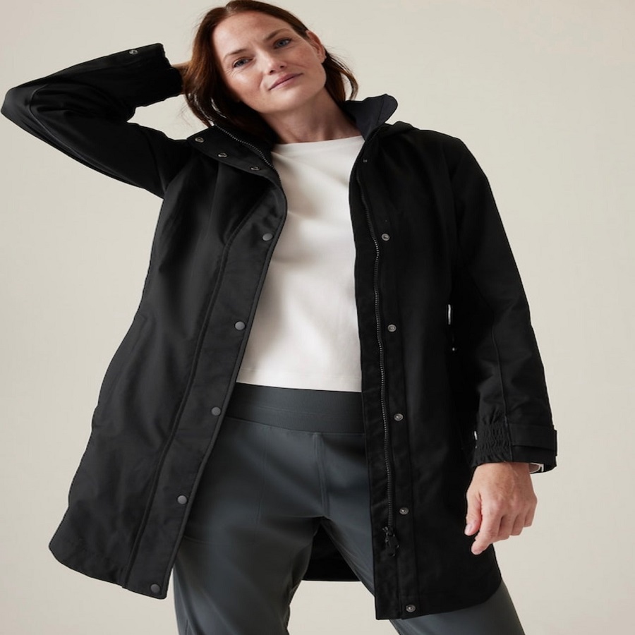 athleta trench coat