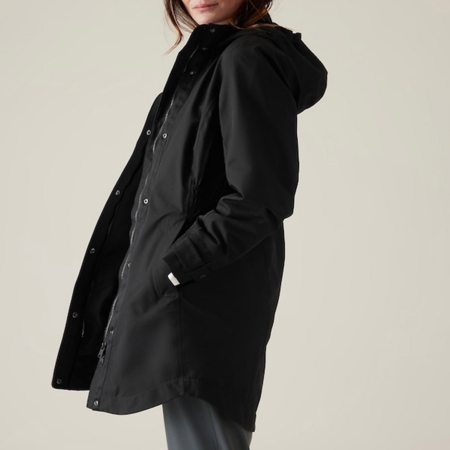 athleta trench coat