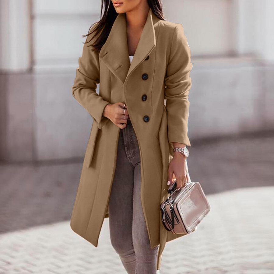 women's long trench coat