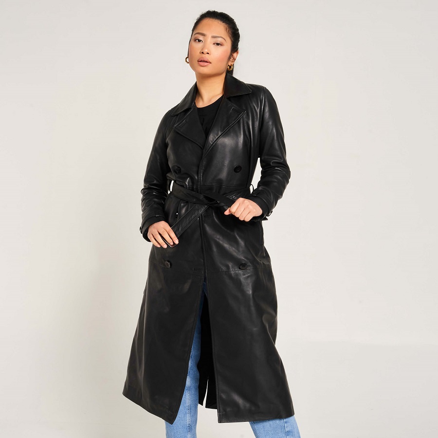 black women’s trench coat