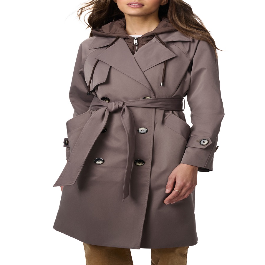 trench coat with hoodie