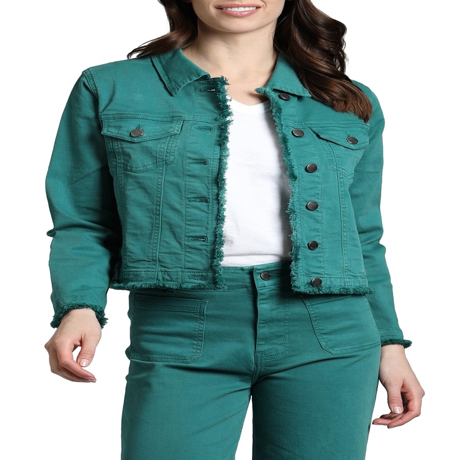 Green Denim Jacket: