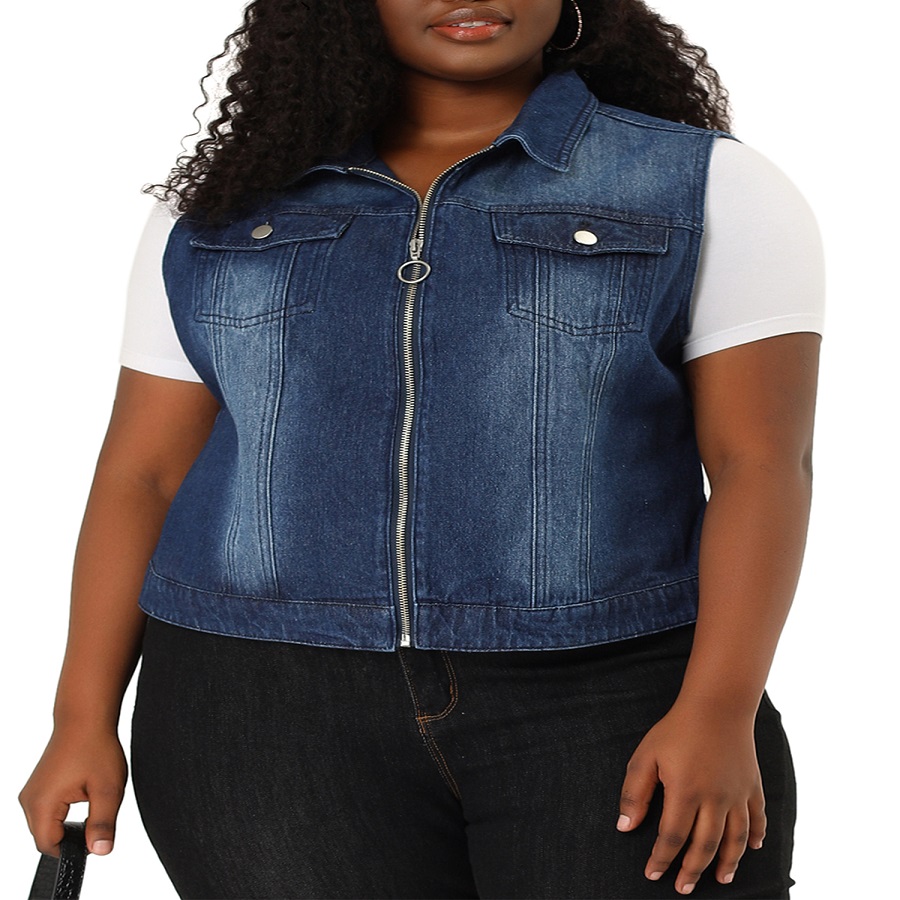 Plus Size Denim Jacket