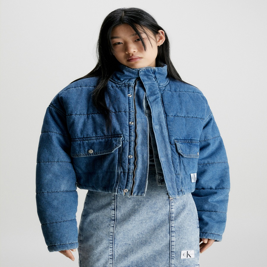 Denim Puffer Jacket