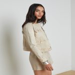 Beige Denim Jacket