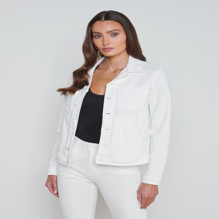 White Denim Jacket Women