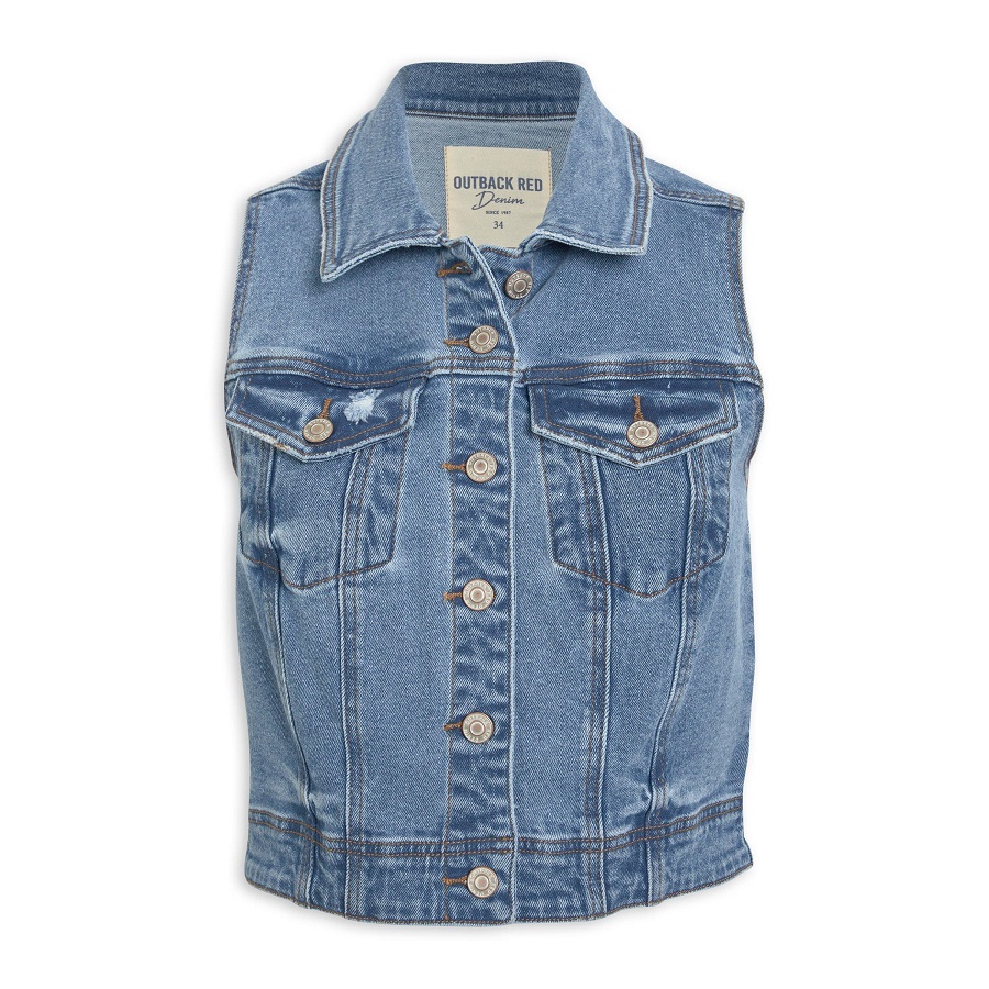 Sleeveless Denim Jacket