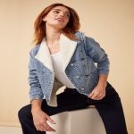 Sherpa Denim Jackets for Women