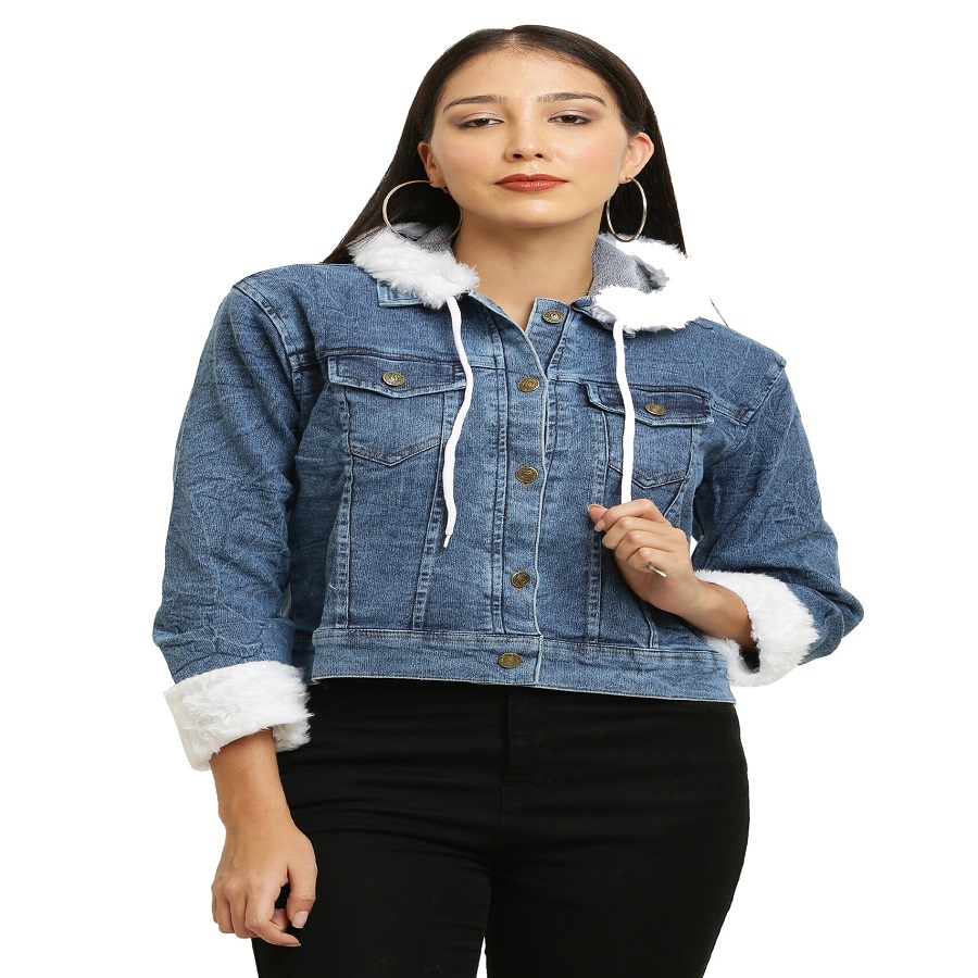 Denim Hooded Jacket