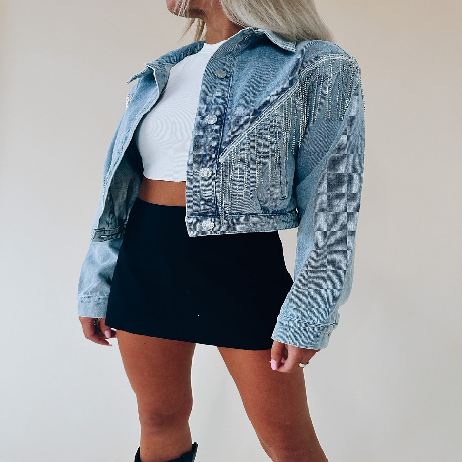 Fringe Denim Jacket